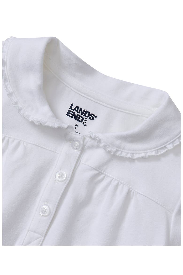 Girls Frill Collar Tee, Alternate, color, White
