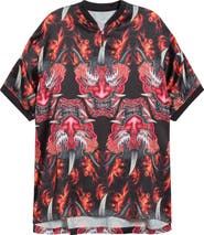 Y-3 Satin Yaksha Graphic Jersey Polo