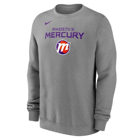 Unisex  Nike Gray Phoenix Mercury Wordmark Stacked Sweatshirt