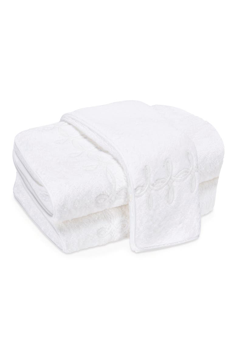 Gordian Knot Egyptian Cotton Wash Cloth, Main, color, WHITE
