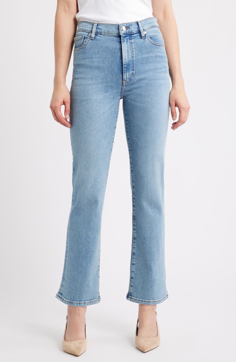 FRAME Le Sleek High Waist Ankle Straight Leg Jeans, Main, color, Ripple
