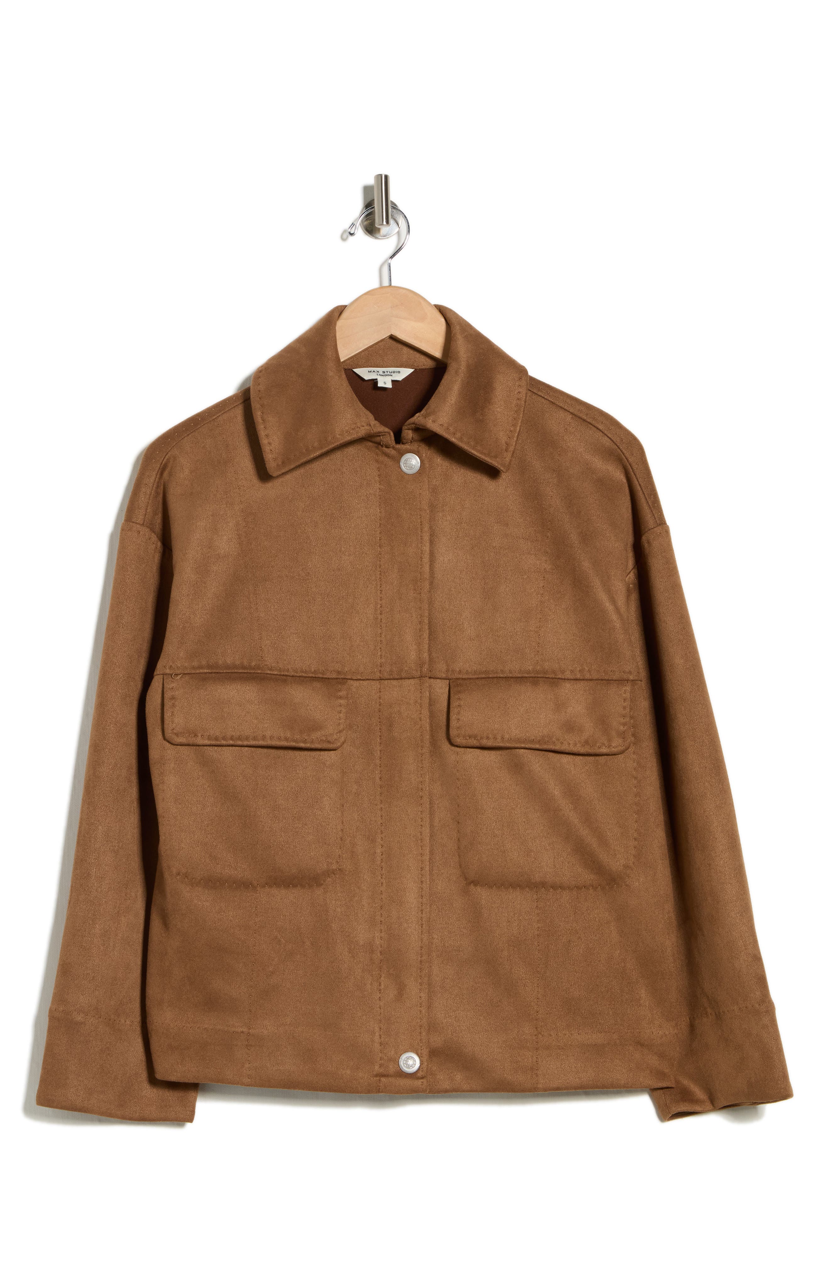 MAX STUDIO Faux Suede Jacket