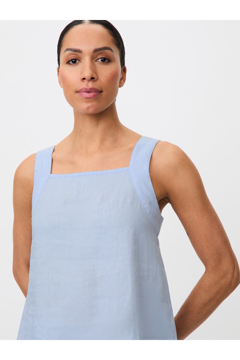 Madisa Linen Square Neck Top, Alternate, color, Skyway