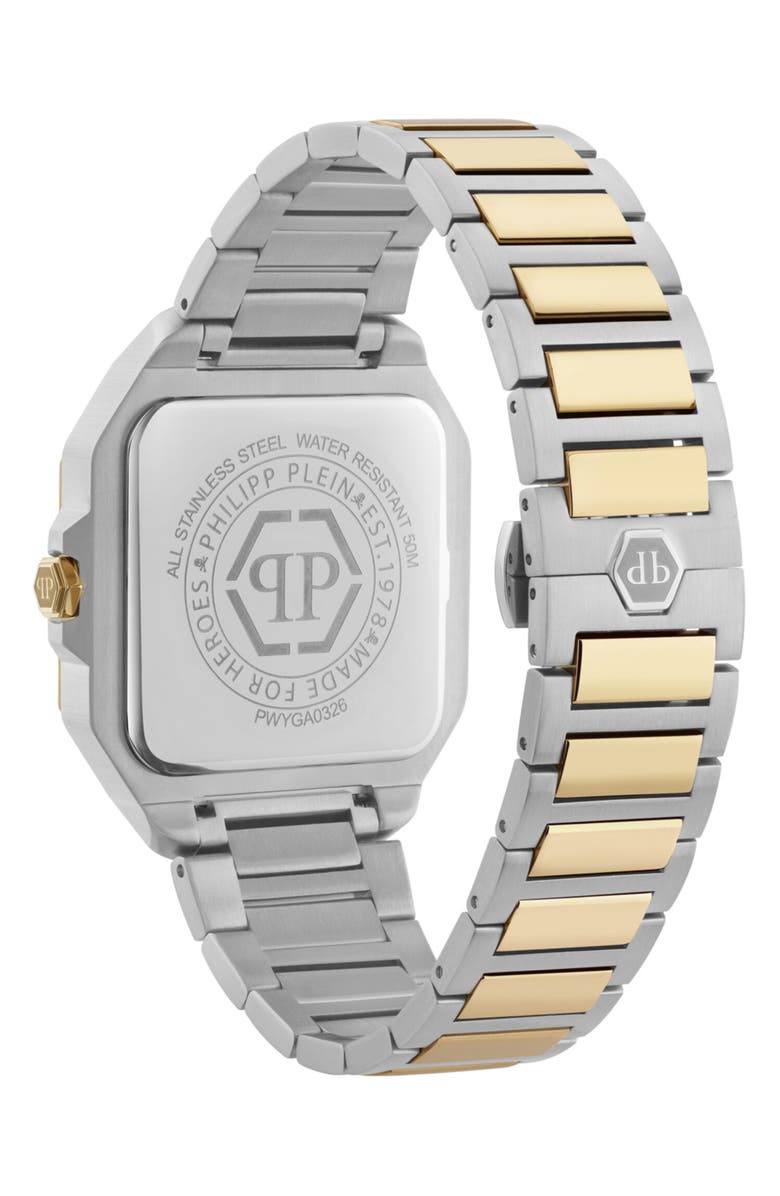 PHILIPP PLEIN Edge Two-Tone Bracelet Watch, 42mm, Alternate, color, Two Tone