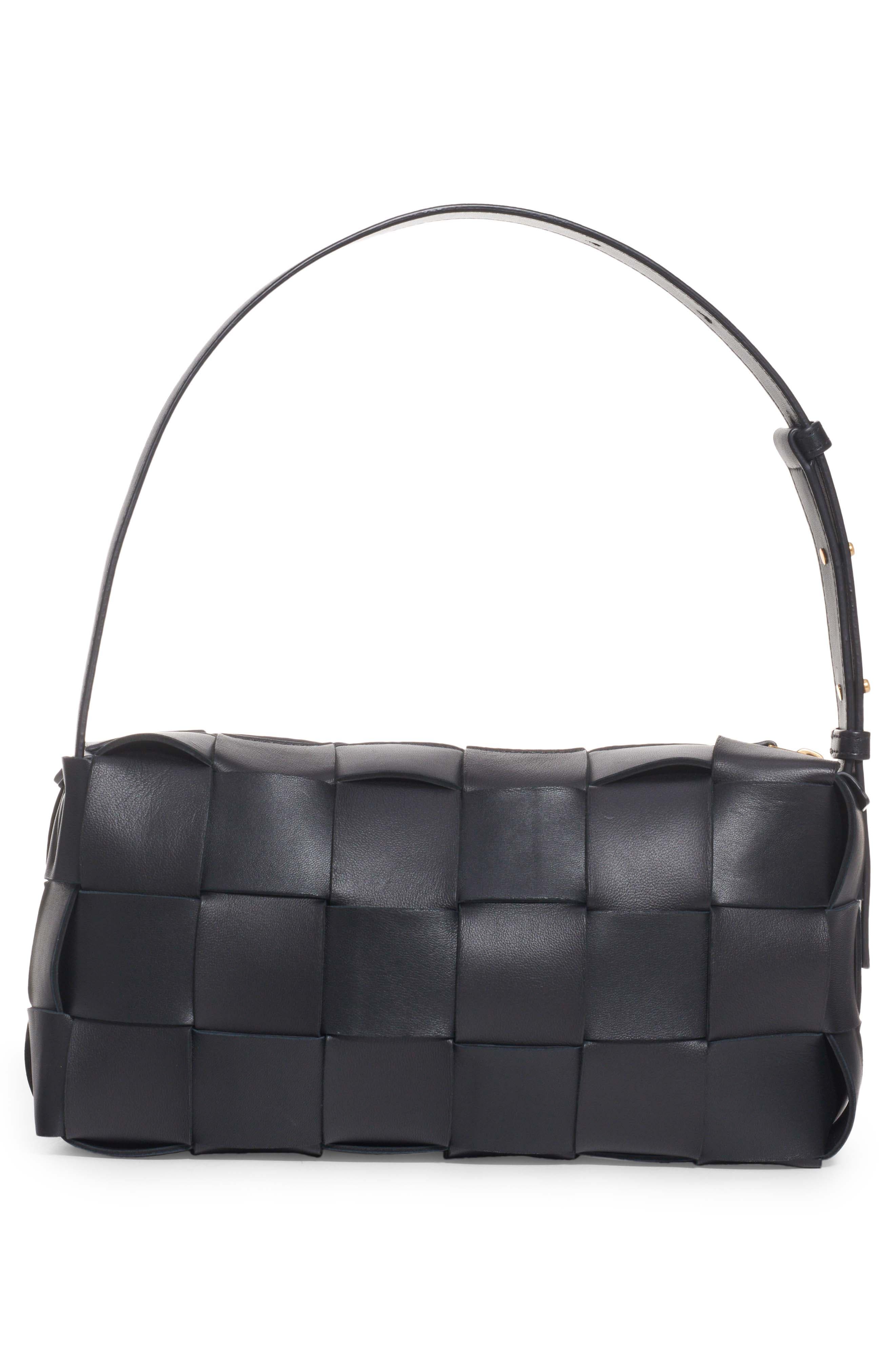 Bottega Veneta Cassette Intrecciato Leather Shoulder Bag, Alternate, color, 