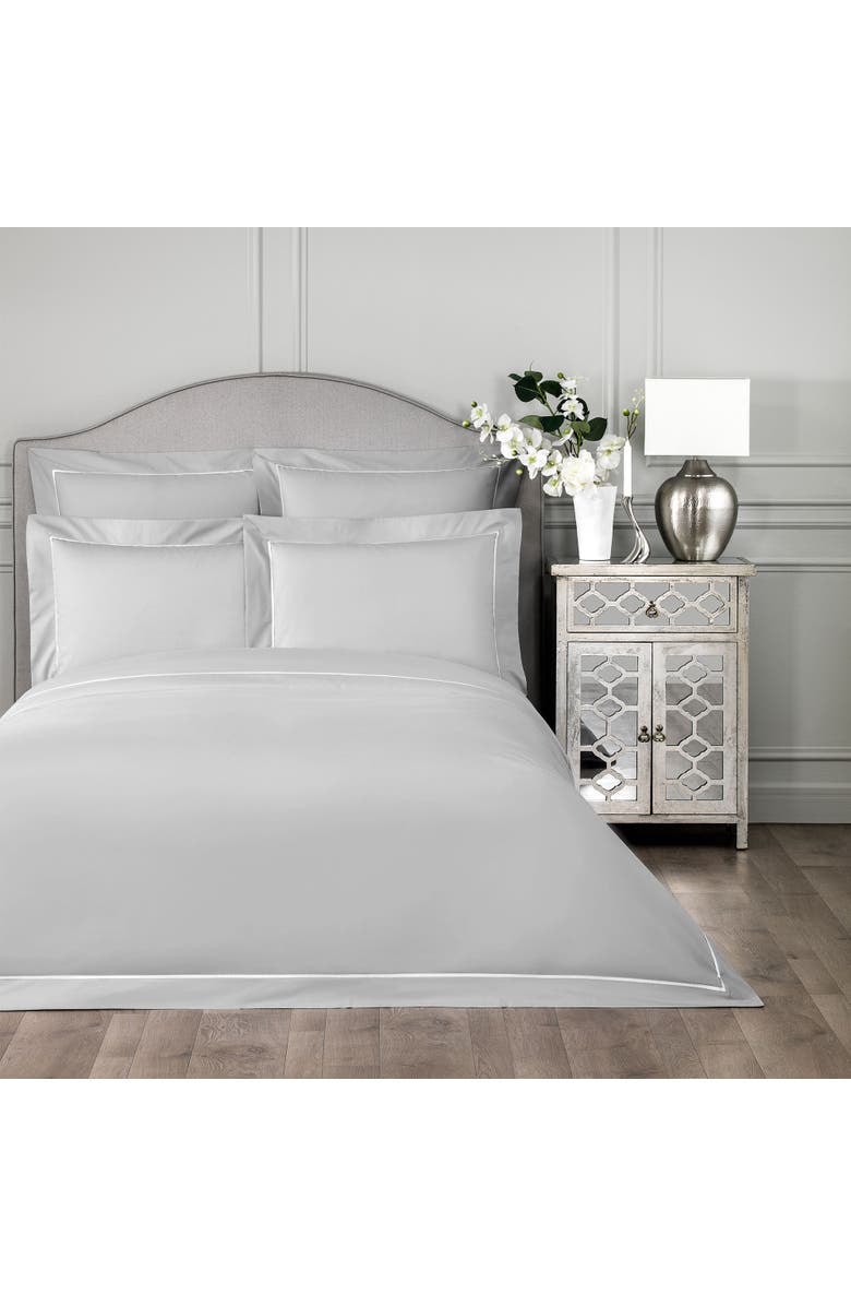 Togas Plaza Duvet Cover, Main, color, Grey