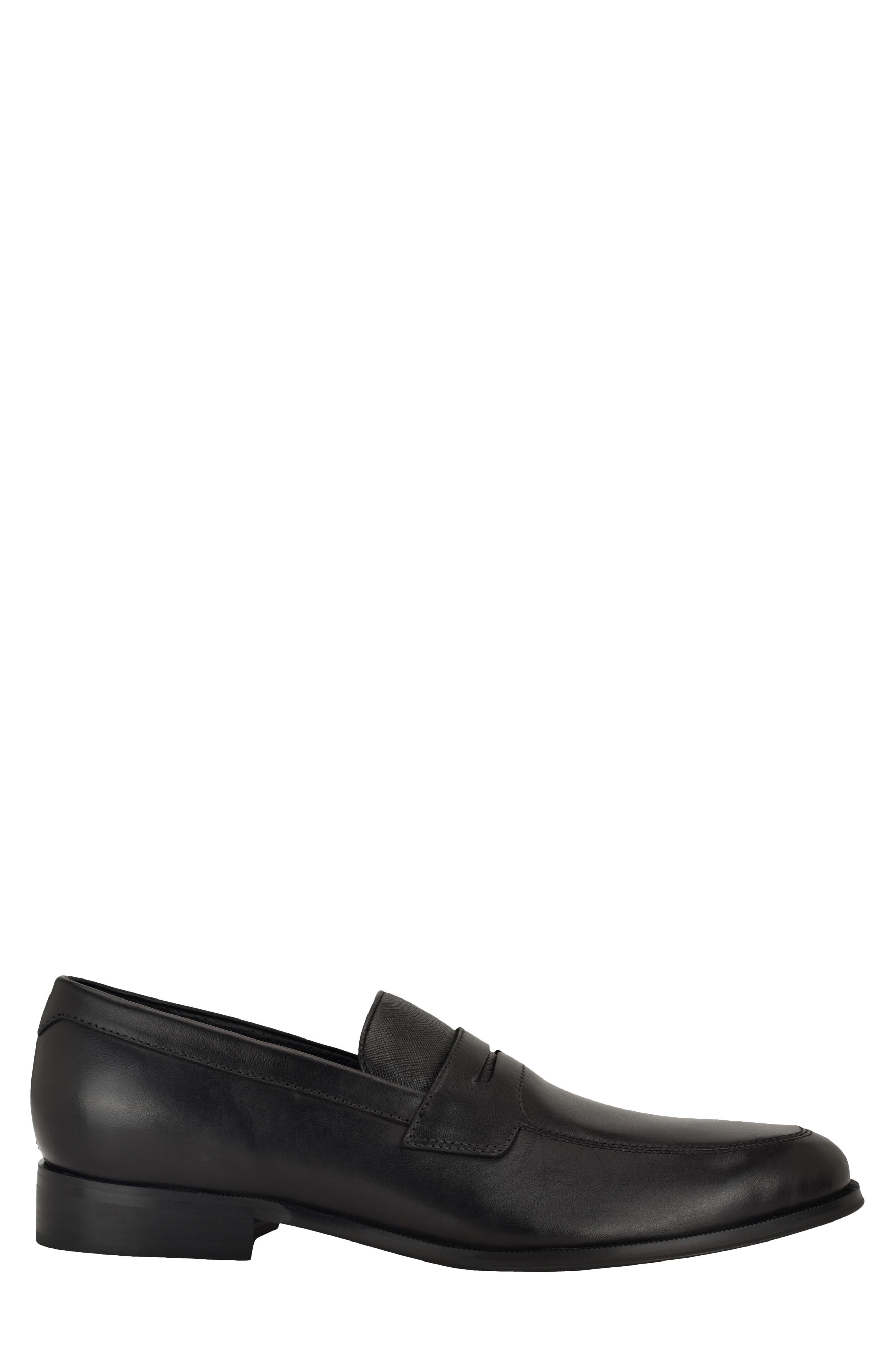 Calvin Klein Rinver Penny Loafer, Alternate, color, Black/ Black/ Black