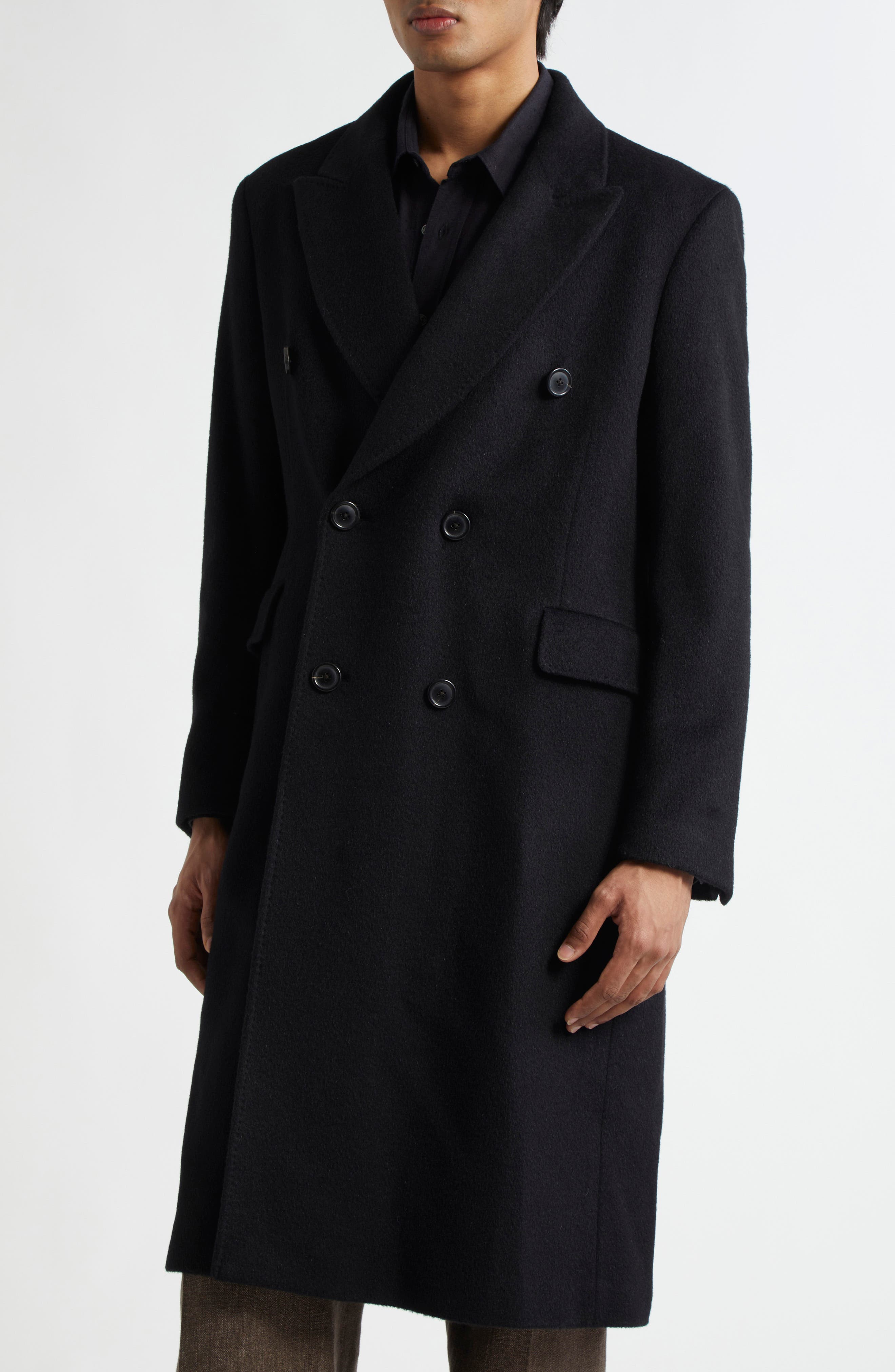 OUR LEGACY Whale Double Breasted Mohair Blend Coat (Men) | Nordstrom