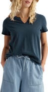 Seasalt Cornwall Kellow V-Neck Organic Cotton T-Shirt