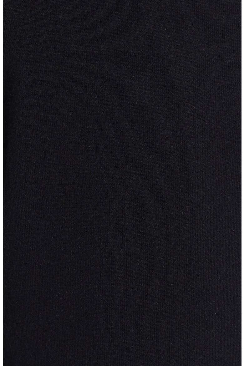 Long Cashmere Turtleneck Sweater, Alternate, color, BLACK
