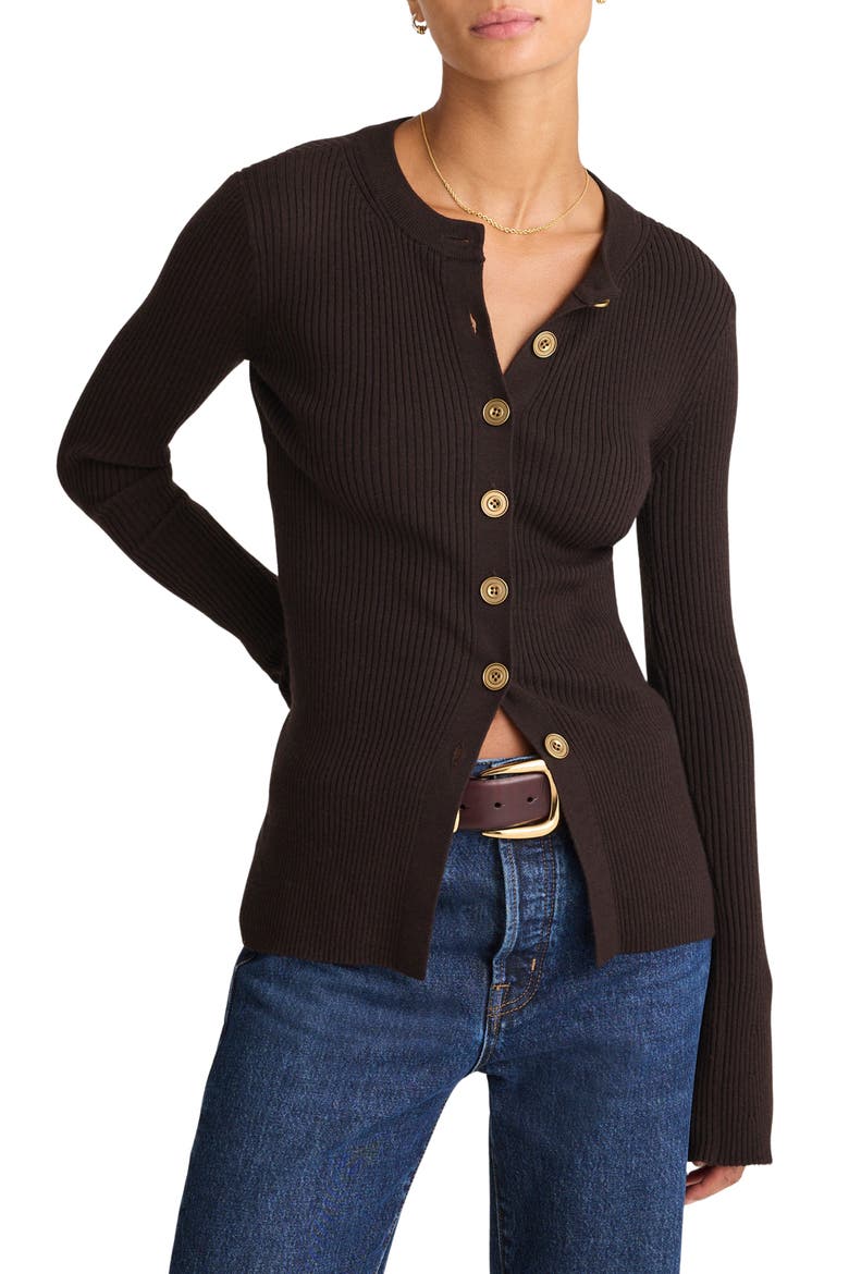 Longline Cardigan Jacket, Main, color, MOLASSES