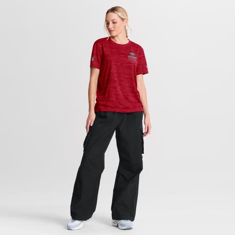 Women's Nike Scarlet San Francisco 49ers Sideline Velocity Dri-FIT T-Shirt