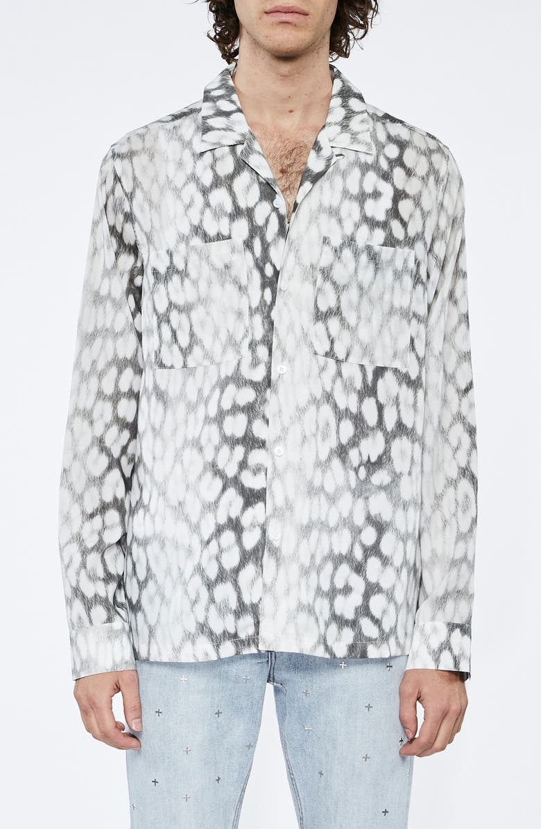 Ksubi Leo Portal Resort Button-Up Resort Shirt, Main, color, 