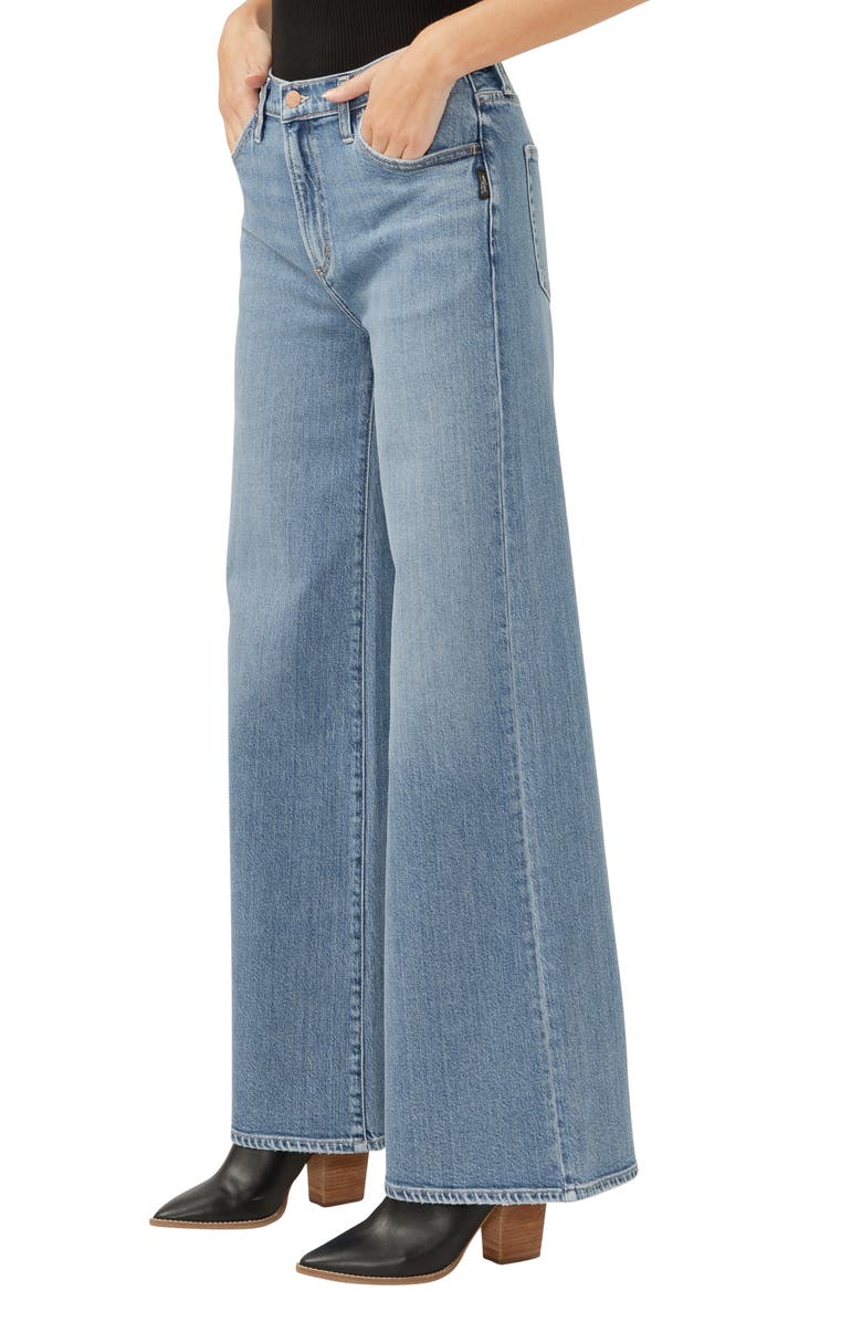 Silver Jeans Co. Highly Desirable High Waist Wide Leg Jeans, Alternate, color, Indigo
