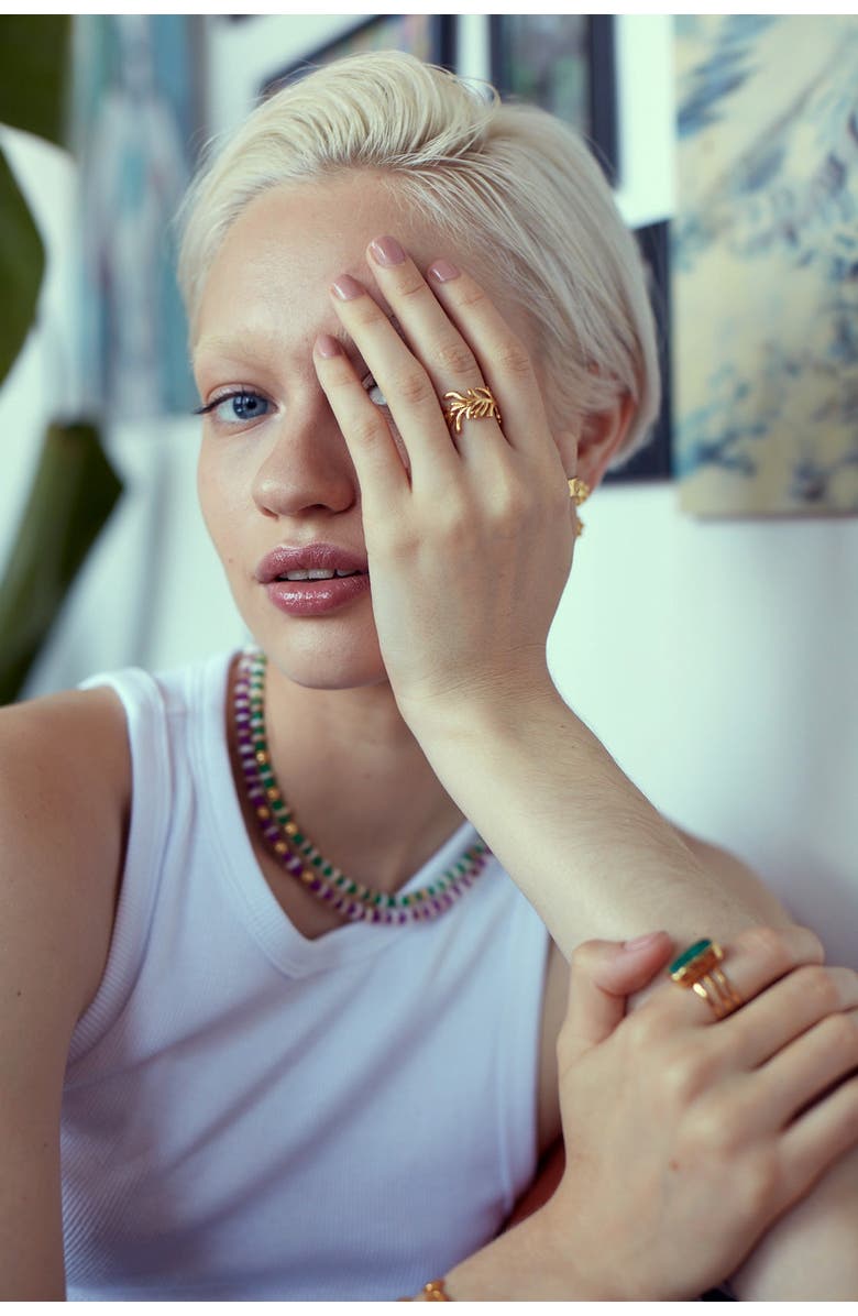 Ottoman Hands Zephyr Stacking Ring, Alternate, color, 