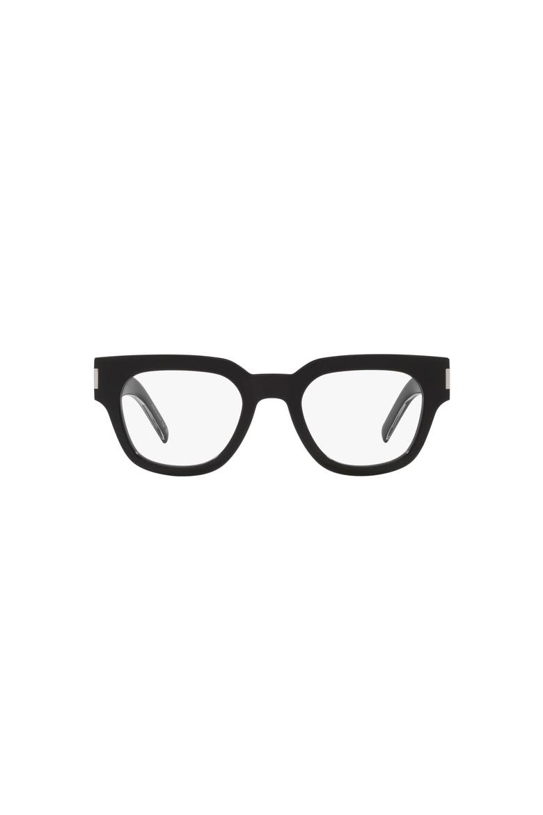 50mm Rectangle optical glasses, Alternate, color, Black