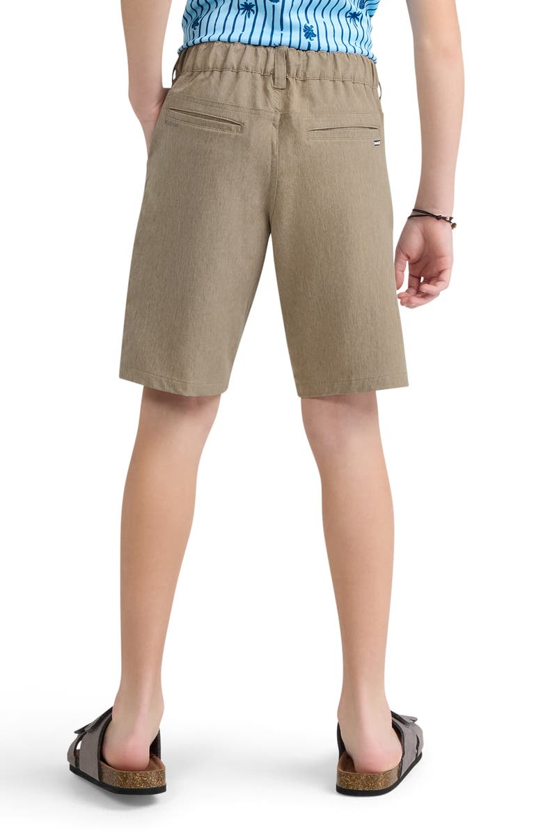 Hurley Kids' Stretch Back Walk Shorts, Alternate, color, Khaki