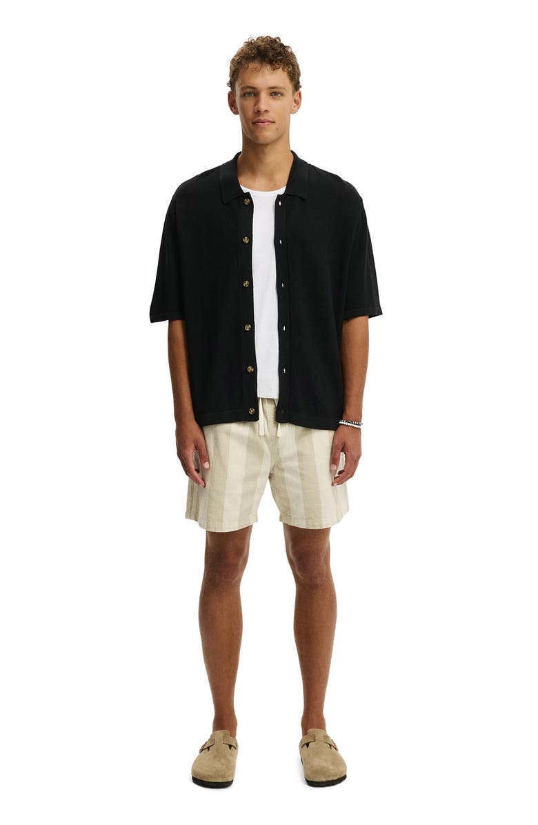 Cotton On Men's Box Fit Knit Shirt, Alternate, color, Washed Black