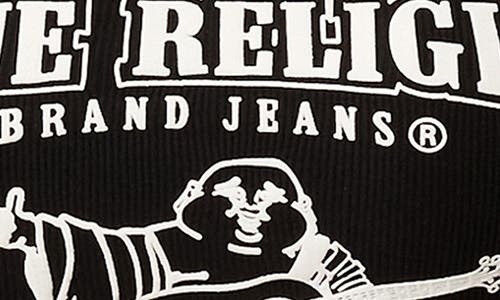 TRUE RELIGION TRUE RELIGION CONTRAST STITCH CROP GRAPHIC T-SHIRT
