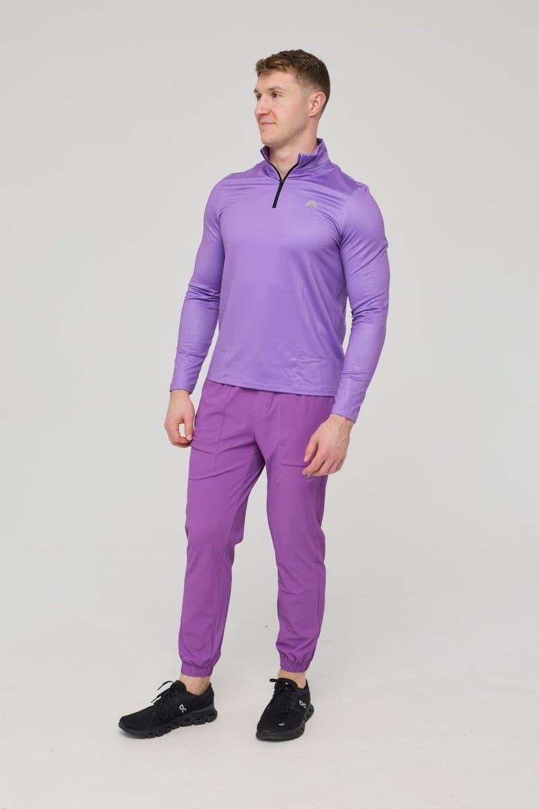 Elite Activewear 1/4 Zip Top - Purple, Alternate, color, Purple