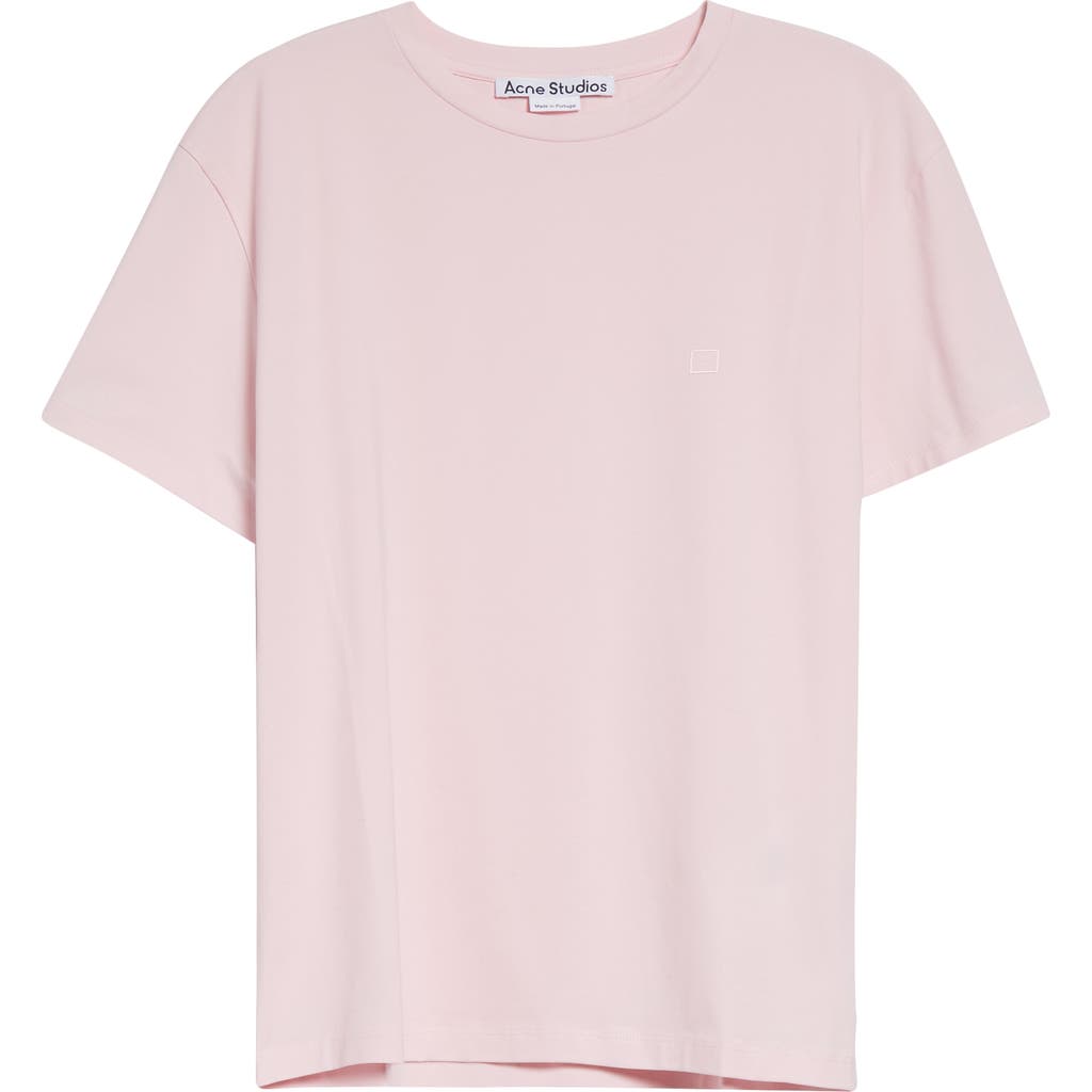 Acne Studios Eram U Face Patch T-shirt In Pink