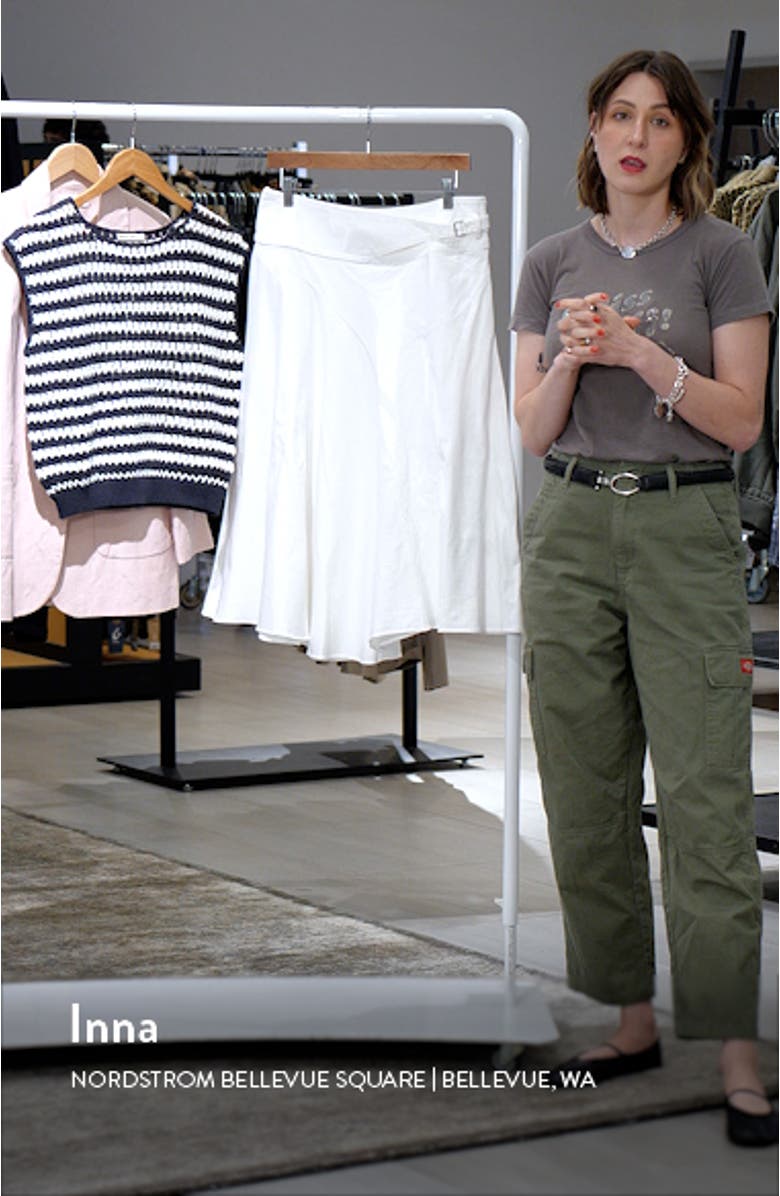 Maceio Asymmetric Cotton Skirt, sales video thumbnail