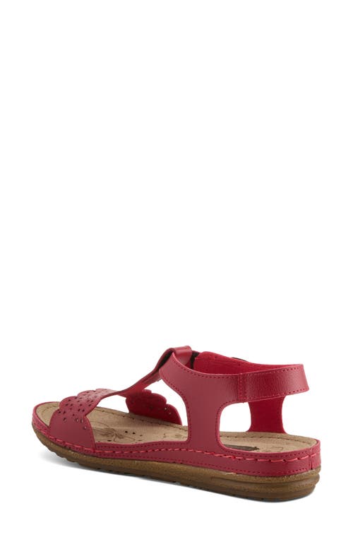 Flexus By Spring Step Steve Sandal In Red