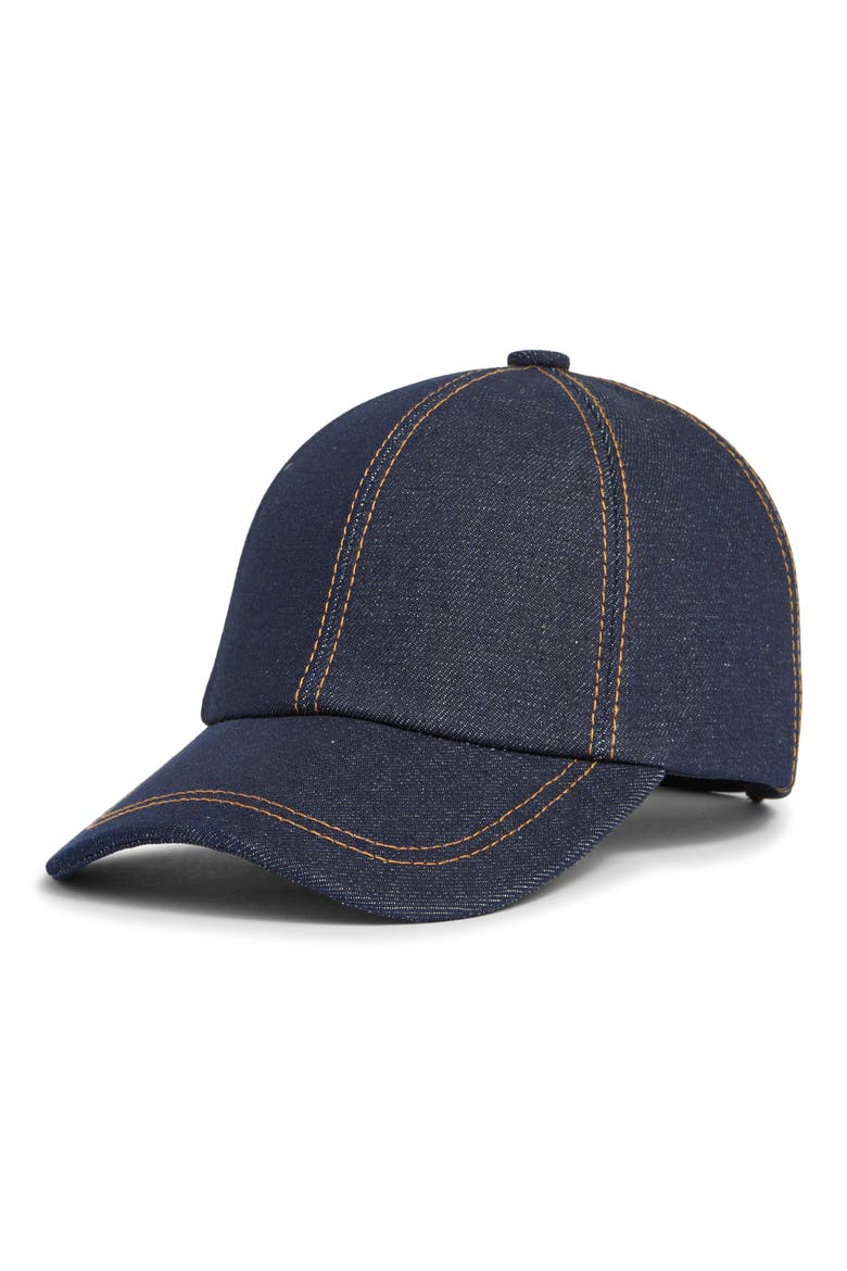 Denim Baseball Hat, Main, color, DENIM