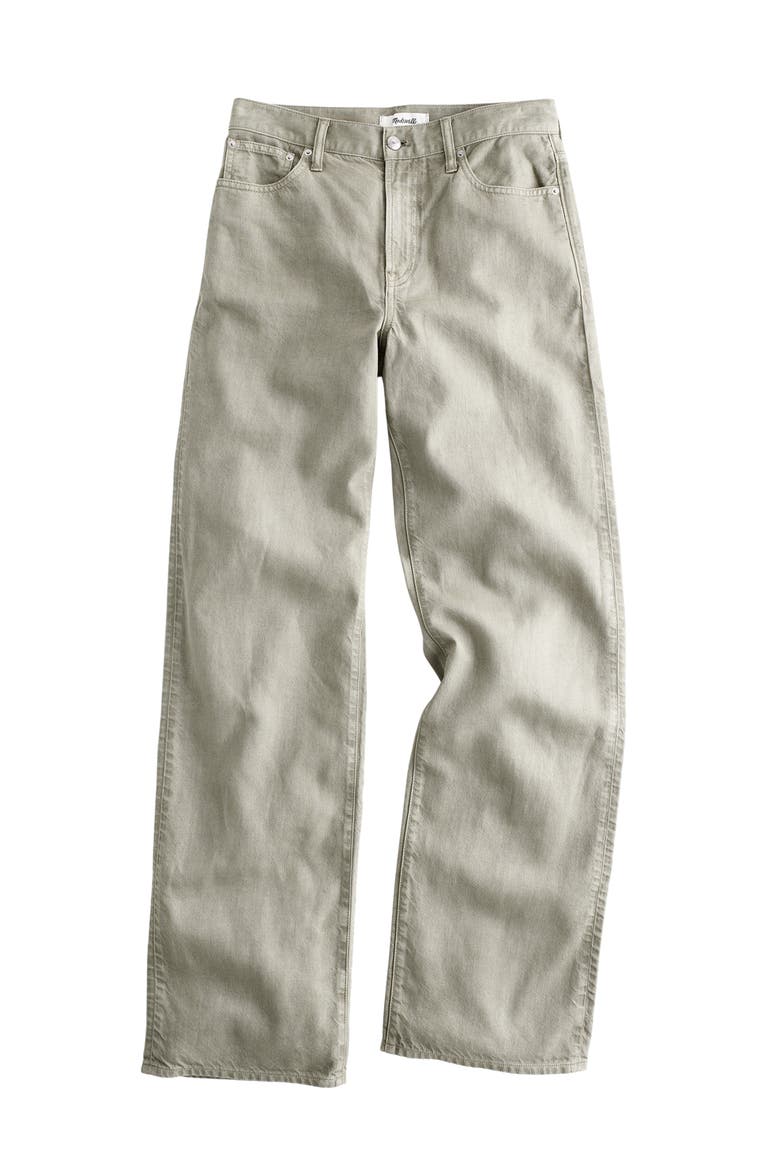 The Perfect Vintage Wide Leg Jeans in Airy Denim, Alternate, color, CHATEAU OLIVE
