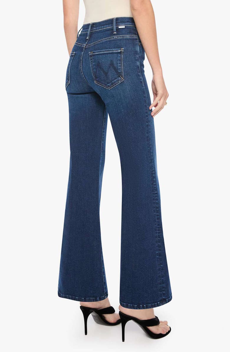 MOTHER The Hustler Roller Sneak High Waist Wide Leg Jeans, Alternate, color, Dial L For Love