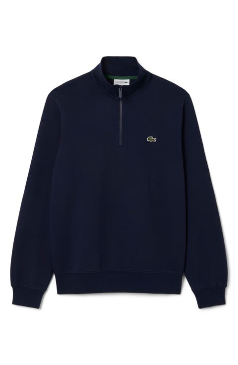 Cotton Fleece Half Zip Pullover