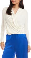 Karen Kane Drape Crossover Rib Top