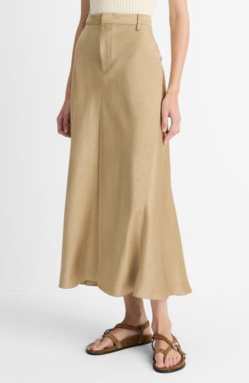 Vince Satin Trouser A-line Skirt