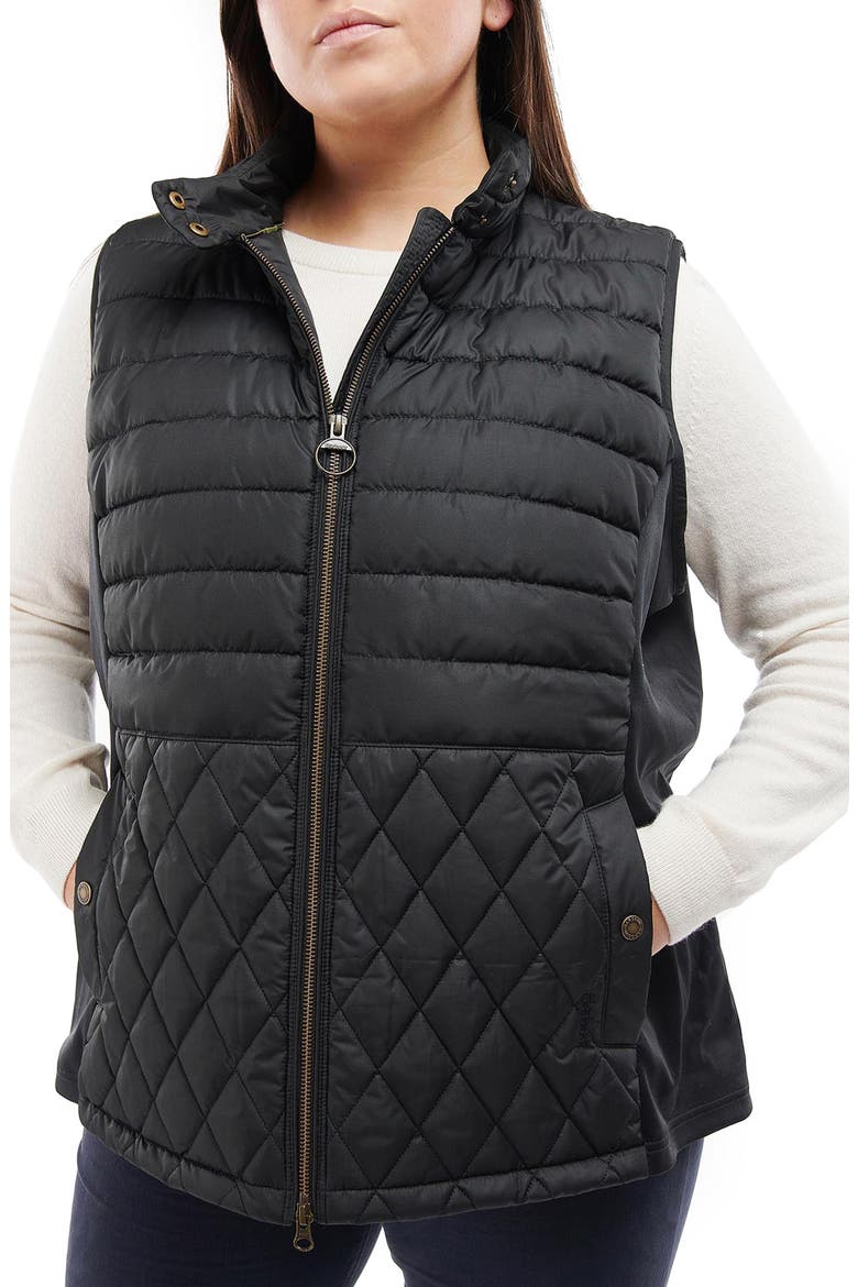 Esme Quilted Vest, Alternate, color, BLACK
