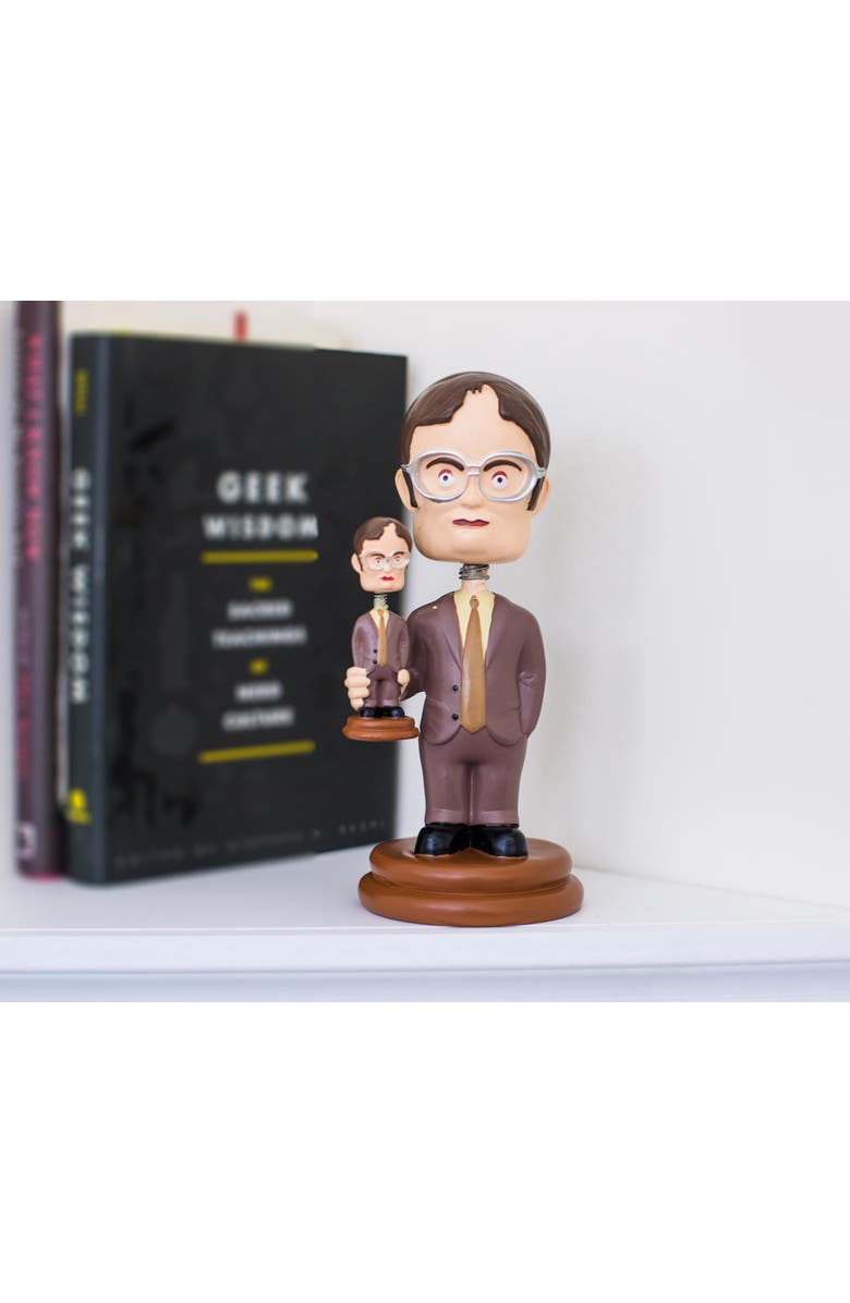 Toynk The Office Double Dwight Bobblehead Collectible Figure | 5 Inches Tall, Alternate, color, Brown