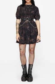Disturbia Ashmire Woodland Moth Mini Dress