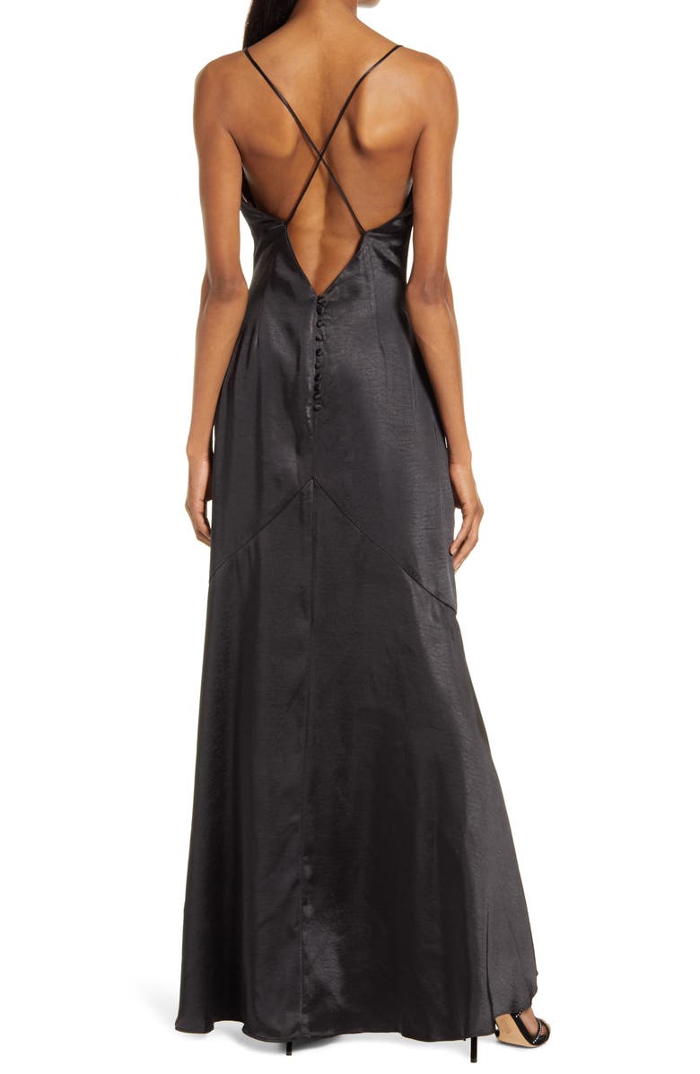 Elliatt Aisle Satin Slipdress, Alternate, color,