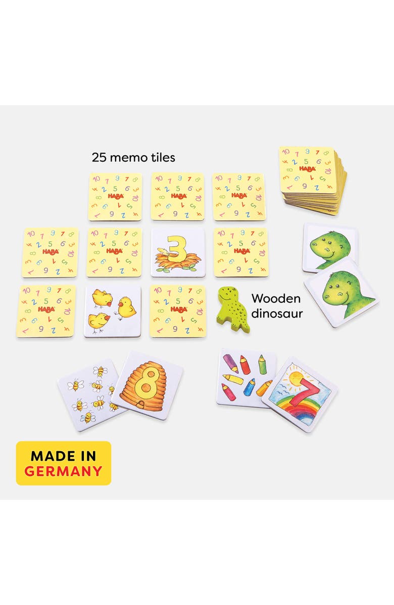 HABA Number Dinosaur Mini Game for 1-4 Players Ages 3+, Alternate, color,