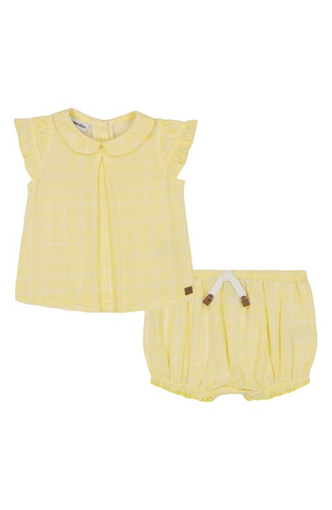 Printed Flutter Sleeve Top & Bloomers Set (Baby)