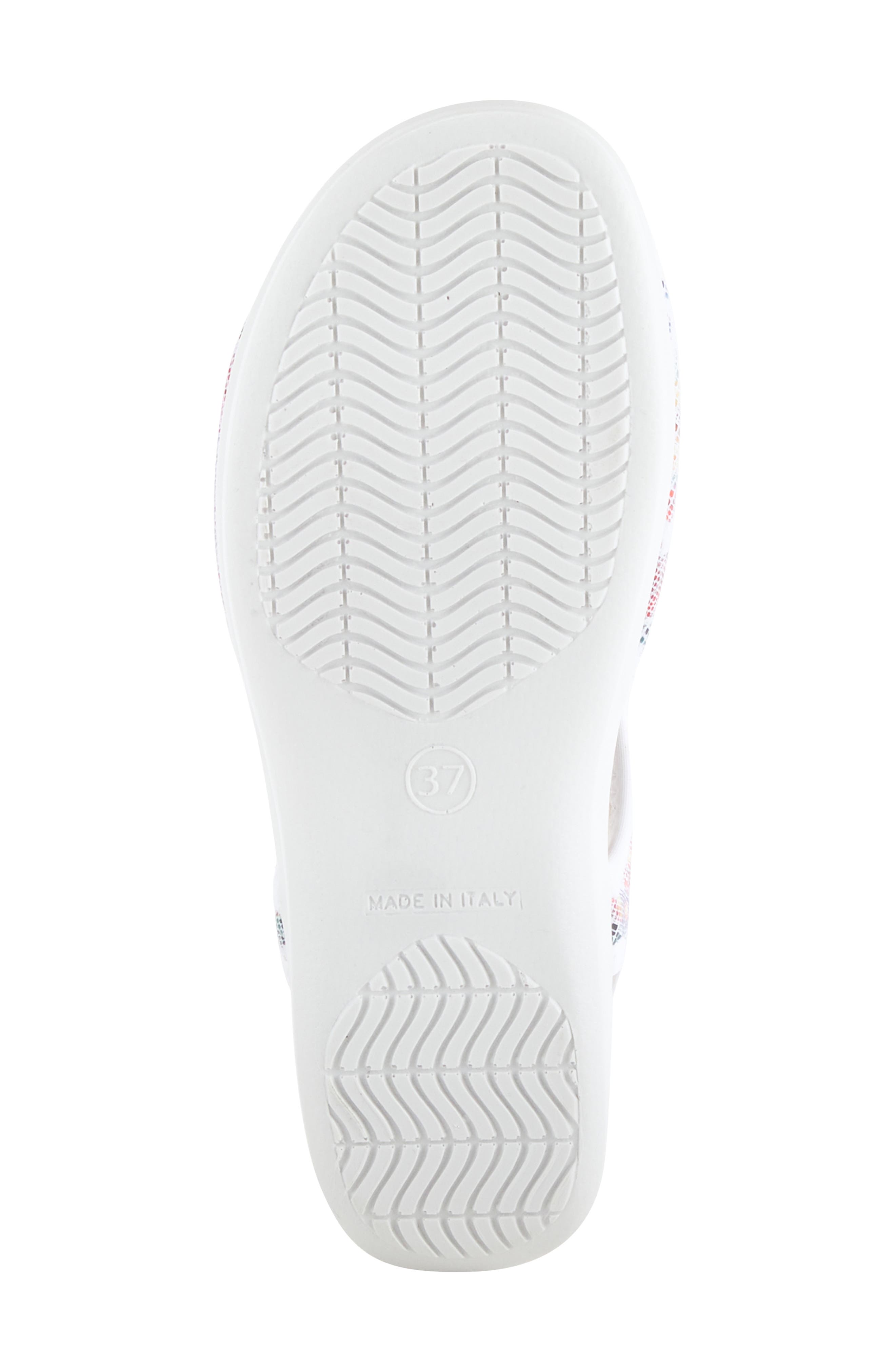 Flexus by Spring Step Nyaman Slingback Sandal, Alternate, color, White Multi