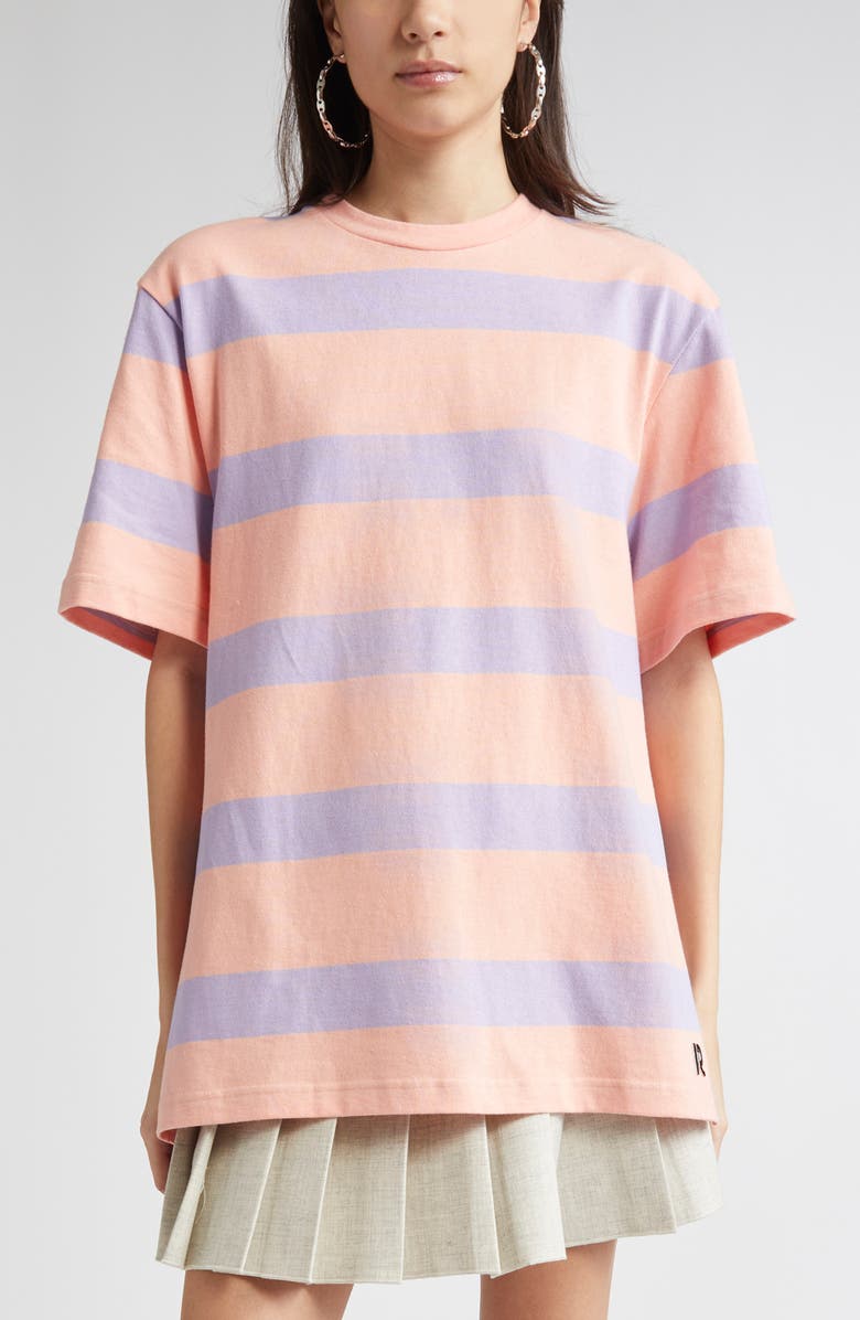 Rabanne Stripe Cotton T-Shirt, Main, color, 