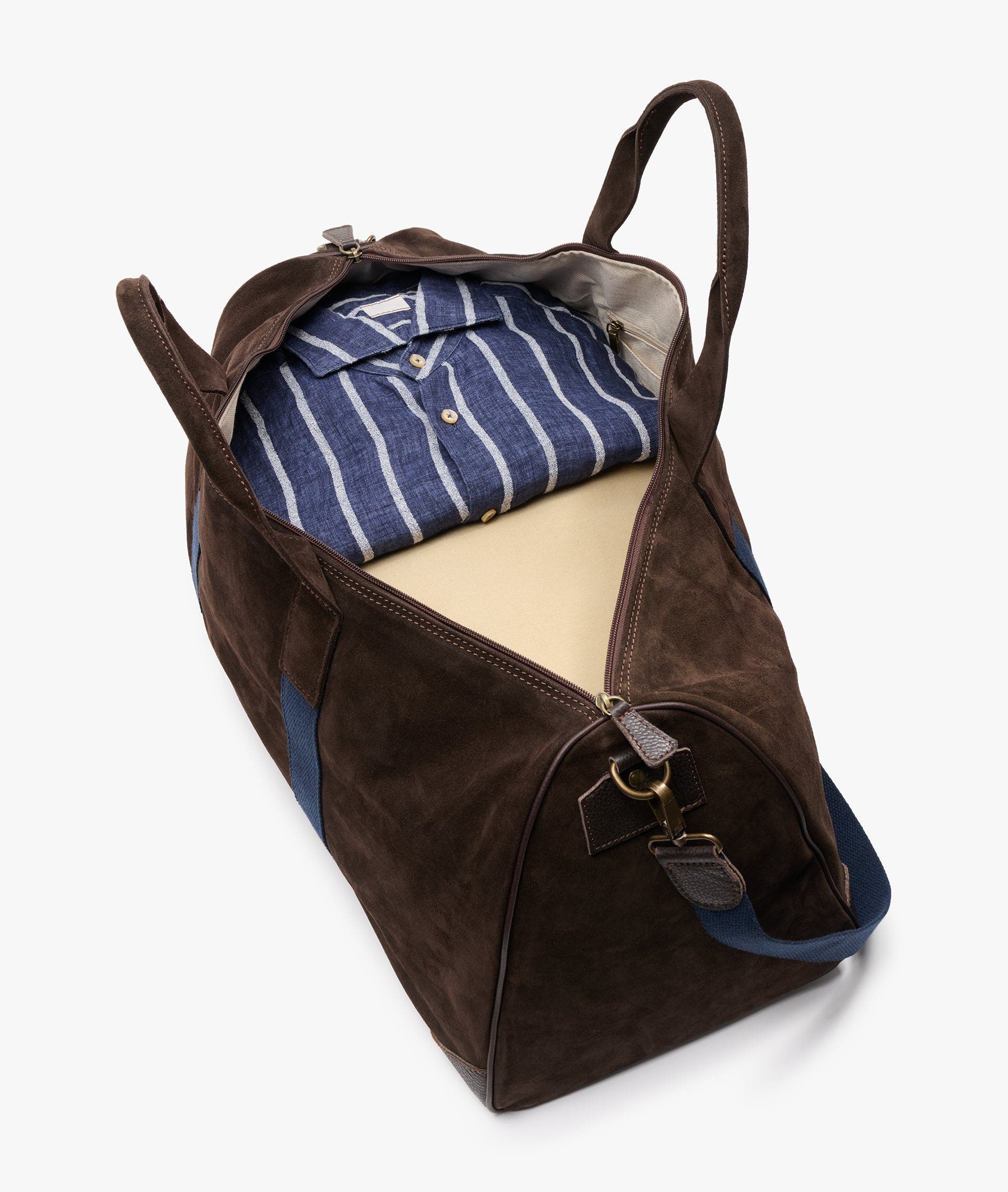 Boston Duffel Bag Deluxe, Alternate, color, Dark Brown