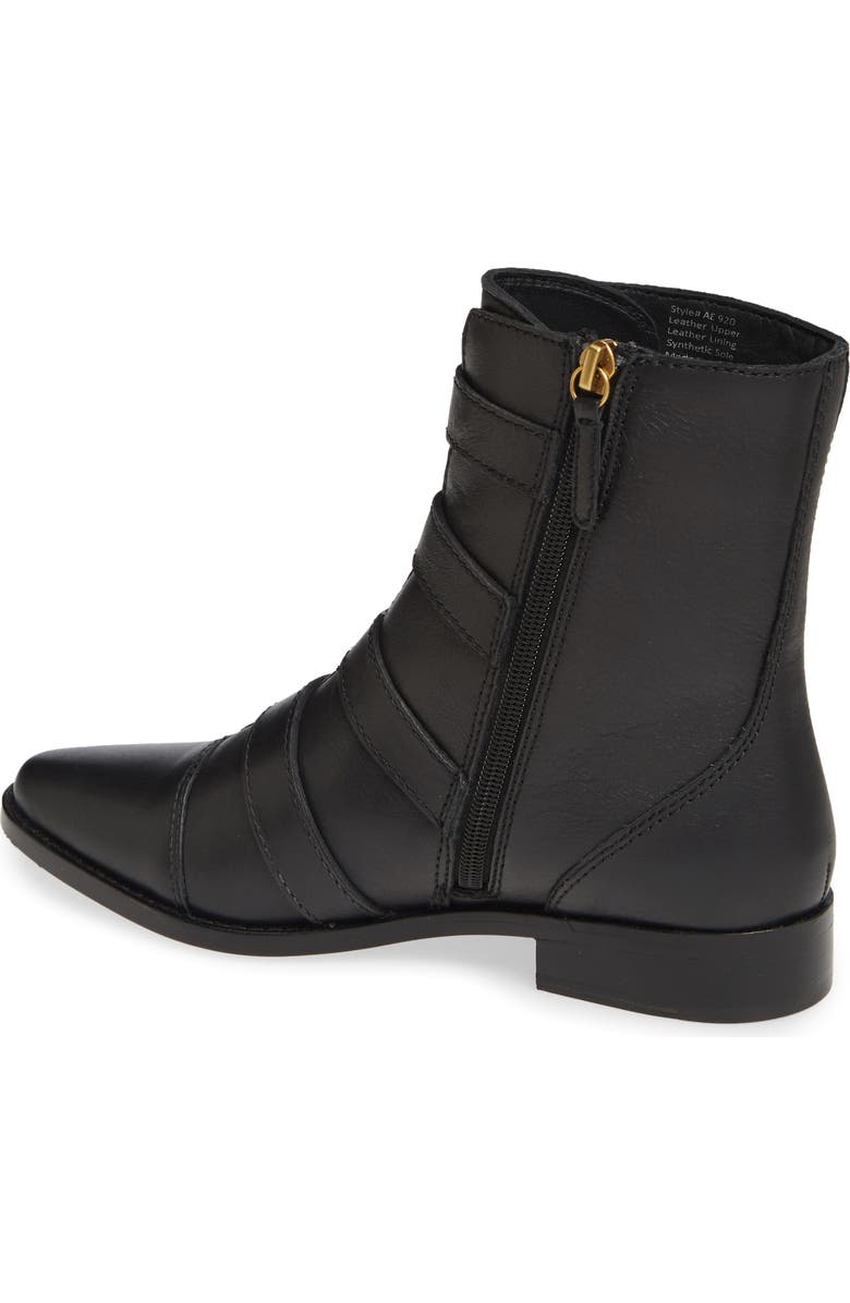 J.Crew Multi-Buckle Leather Short Boot, Alternate, color,