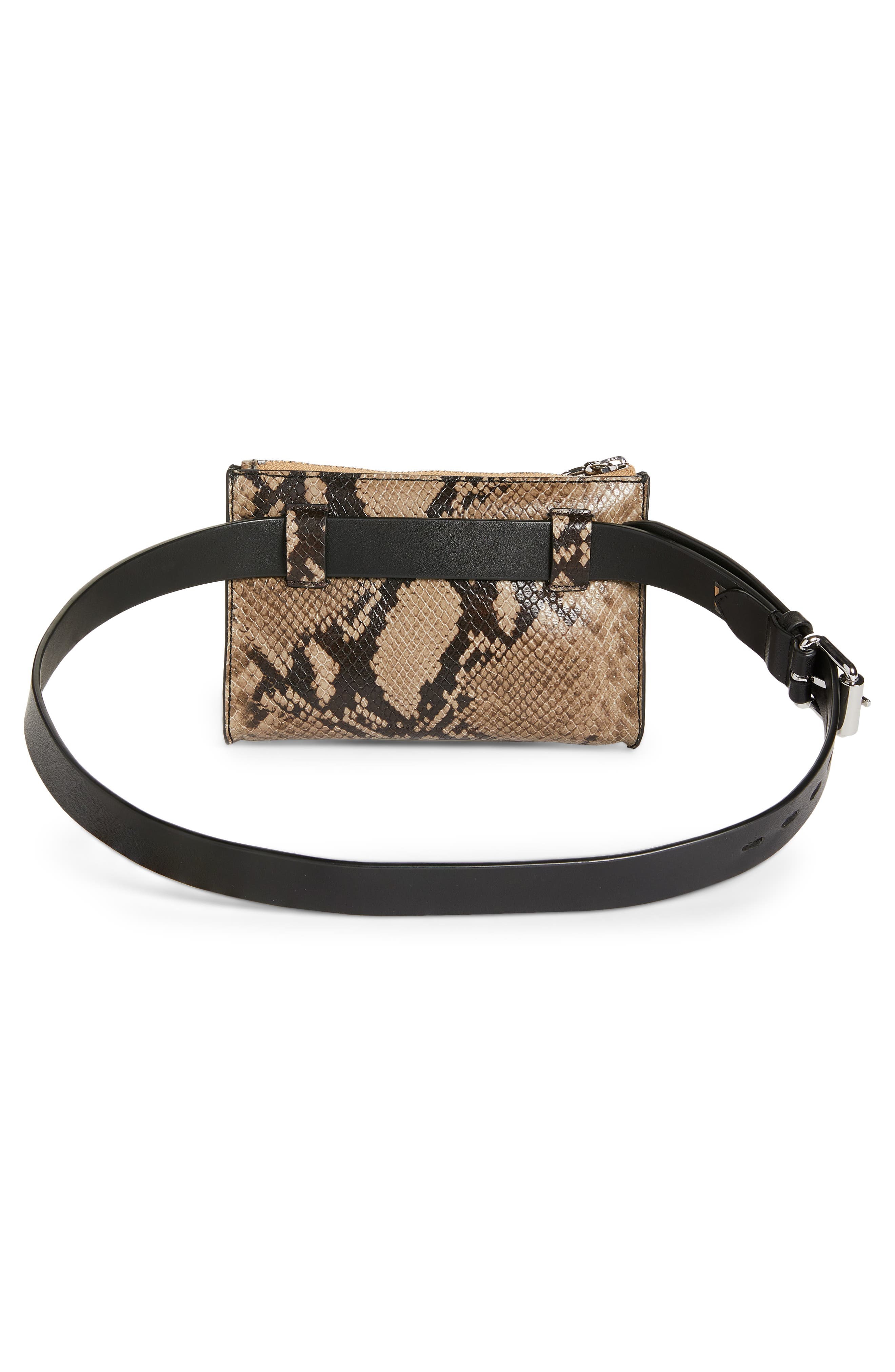 Rebecca Minkoff Snake Print Belt Bag, Alternate, color, 