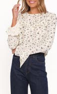 Petal & Pup Dria Floral Ruffle Detail Top