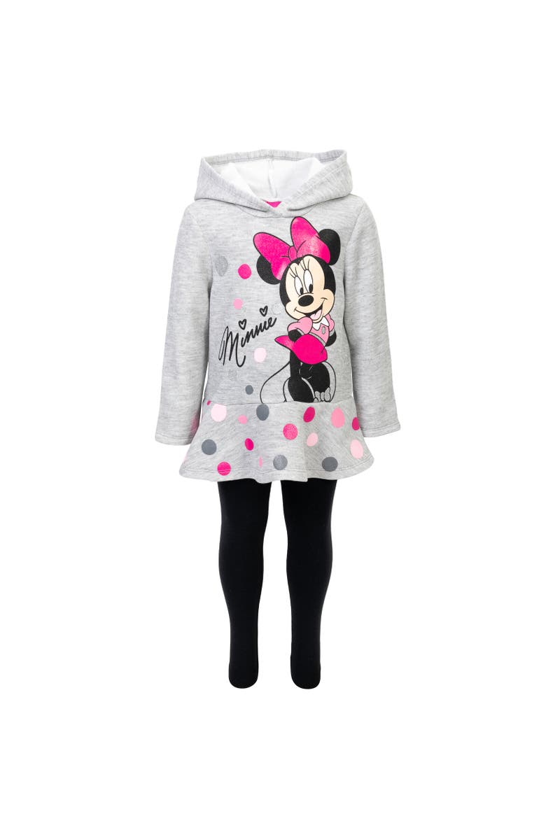 Disney Hoodie & Leggings Set, Alternate, color, Heather Grey