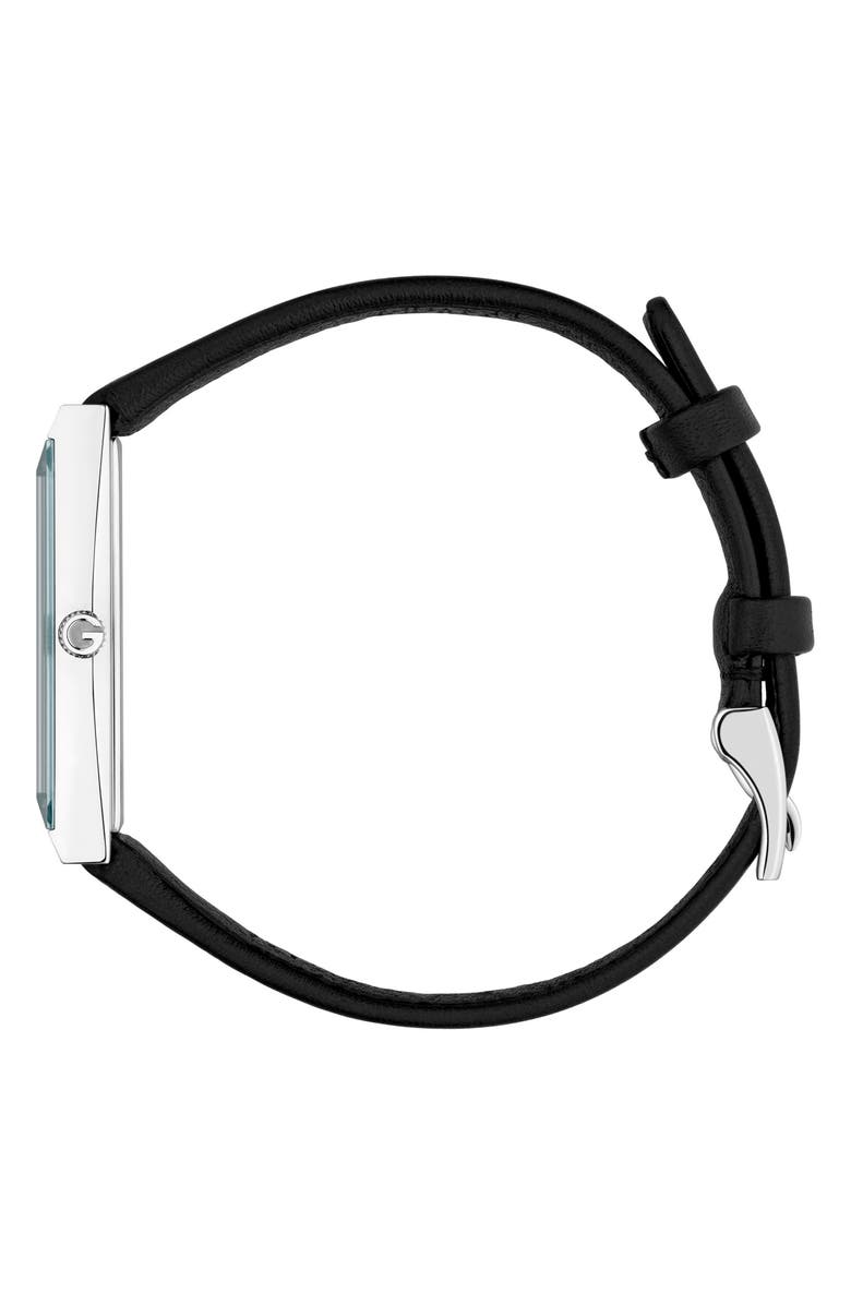 Gucci G-Frame Leather Strap Watch, 14mm x 34mm, Alternate, color, 