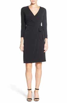 Faux Wrap Jersey Dress