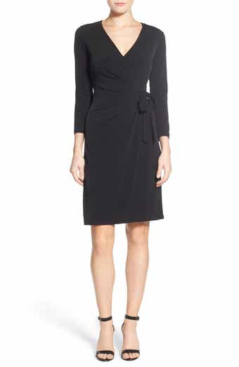 Faux Wrap Jersey Dress
