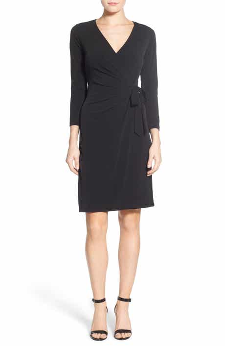 Faux Wrap Jersey Dress
